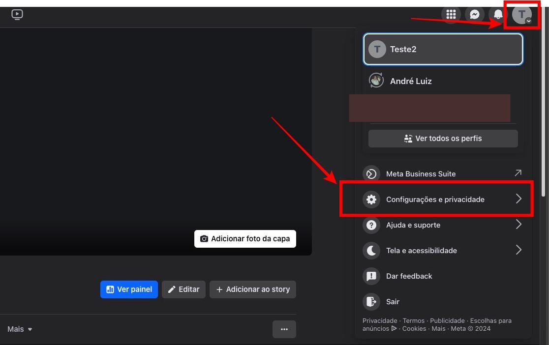dar acesso de administrador em pagina do facebook